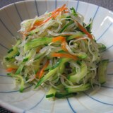 冷凍糸こんにゃくのサラダ　　～我が家のレシピ～